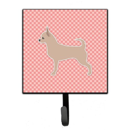 Micasa Chihuahua Checkerboard Pink Leash or Key Holder MI626923